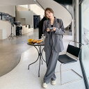 長袖 ジャケット+パンツ 女性スーツ パンツスーツ 送料無料 レディーススーツ セットアップ リクルートスーツ カジュアル ビジネススーツ ワイドパンツ ボトム...