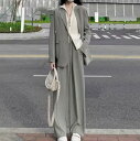 リクルートスーツ フォーマル 長袖 女性スーツ 高品質 ボトムス 2点スーツセット ジャケット+パンツ 送料無料 レディーススーツ パンツスーツ スリム セット...