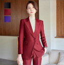 ボトムス セットアップ リクルートスーツ 高品質 2点スーツセット パンツスーツ 女性スーツ ビジネススーツ 送料無料 レディーススーツ ジャケット+パンツ ス...