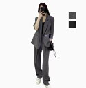 女性スーツ ビジネススーツ ワイドパンツ フォーマル パンツスーツ リクルートスーツ 高品質 2点スーツセット ジャケット+パンツ 送料無料 レディーススーツ ...