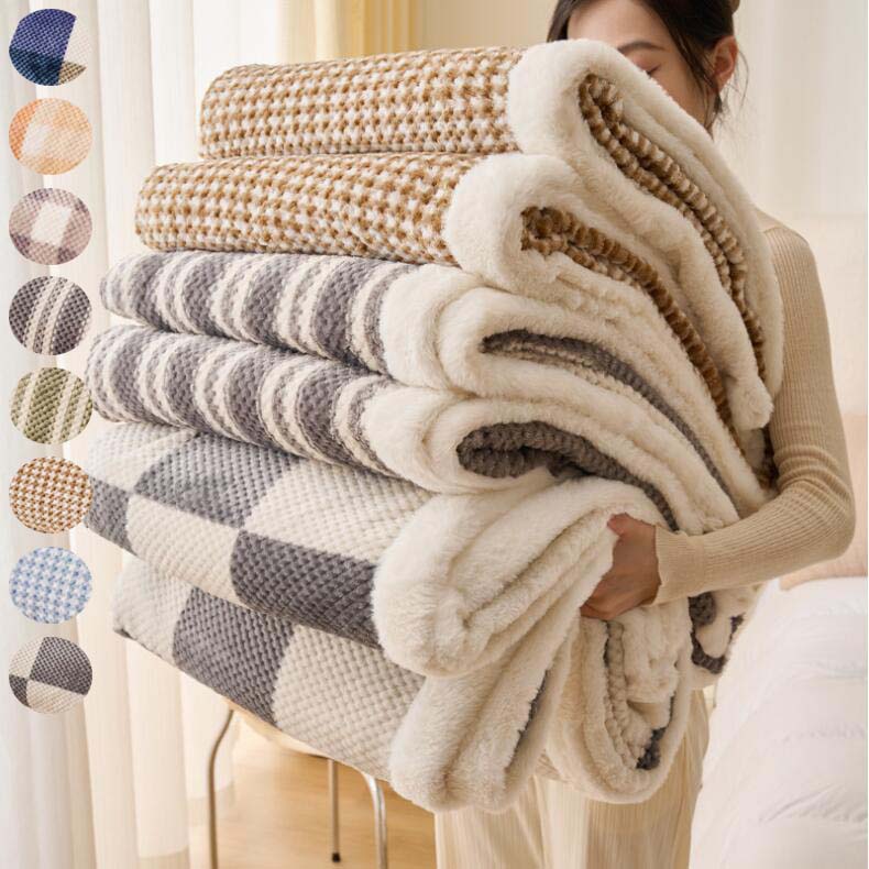 ソファーカバー 韓国風 マイクロファイバー ふわふわ 送料無料 タオルケット 毛皮 フェイクファー 暖かい 100*150cm 毛布 厚手 200*230cm 肌布団 シングル ブランケット 掛け布団 ひざ掛け もこもこ 柔らかい 寝具 可愛い 高級素材 車中泊 150*200 保育園 新生活 一人暮らし