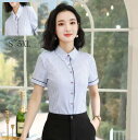 【送料無料】ブラウス レディース ビジネス 女性 半袖 シャツのみ 事務服 トップス 上着 シャツ きれいめ カジュアル 入学式 卒業式 結婚式 通勤30代40代 ママシャツ 体型カバー ゆったり フォーマル 大きいサイズ 就活 オフィス 制服 会社 シンプルS M L XL 2XL 3XL 4XL 5XL
