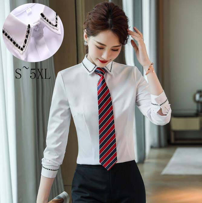 【送料無料】トップス シャツ ブラウス ビジネス 女性 長袖 レディースファッション 事務服 大きいサイズ シャツのみ きれいめ 入学式 卒業式 結婚式 通勤 30代 40代 ママシャツ 体型カバー ゆったり フォーマル 就活 オフィス 制服 会社 シンプル S M L XL 2XL 3XL 4XL 5XL