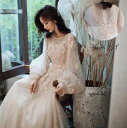 韓国風 プリンセスライン 結婚式ドレス 花嫁の介添え人 パーティードレス 高級感 Aラインドレス 宴会ドレス ロングドレス 送料無料 長袖 スレンダー 洋服 ロング丈ワンピース 忘年会 ステージ 衣装 お嬢様ドレス 演奏会 着痩せ ピアノ 発表会 セクシー 大人 フェミニンXS~XXL(4)