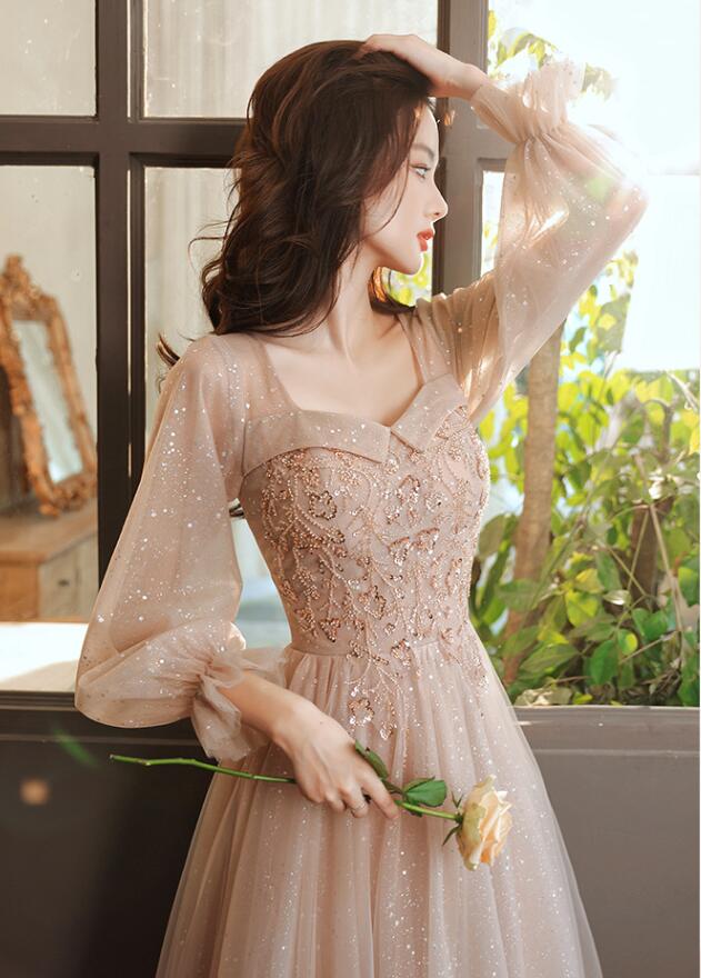 お嬢様ドレス 演奏会 着痩せ ピアノ 発表会 セクシー 送料無料 長袖 スレンダー 洋服 ロング丈ワンピース 忘年会 花嫁の介添え人 パーティードレス 高級感 Aラインドレス 韓国風 プリンセスライン 結婚式ドレス 宴会ドレス ロングドレス 大人 フェミニンXS~2XL