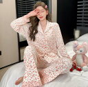 送料無料 長パンツ 部屋着 ルームウェア 前開き ナイトガウン 姫系 フランネル 寝間着 ナイトウェア 寝巻き 襟あり 長ボトムス パジャマ 長袖 トップス レ...