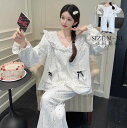 ナイトウェア 寝巻き パジャマ ルームウェア 送料無料 長パンツ 寝間着 長ボトムス 長袖 ナイトガウン 姫系 フランネル トップス レディース 部屋着 長ズボ...
