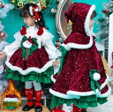 Christmas 子供ドレス クリスマスドレス コスチューム 仮装 送料無料 サンタ衣装 クリスマスワンピース 女の子 ワンピース サンタさん コスプレ 子供...