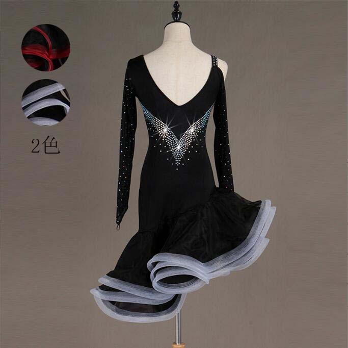 スタンダードドレス ワンピース モダンドレス 高級感 モダン衣装 ダンスウェア ワルツ 社交ダンス ステージ衣装 ゴージャス 競技用のドレス 社交ダンスドレス ...