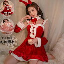 大量注文OK ! かわいい コスプレ衣装 サンタ Christmas ミニ 制服 サンタクロースクリスマス パーティー衣装 サンタ衣装セクシー ワンピース co...
