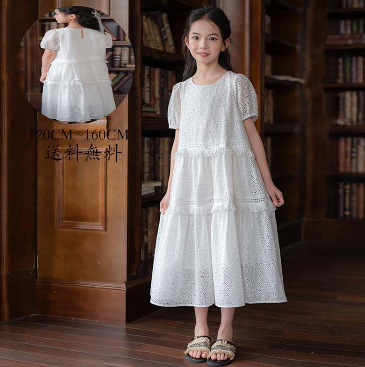 ワンピース 送料無料 子供服 学院風 半袖ワンピース 洋服 子供用 子ども服 お受験 女児 子供ワンピース 韓国風 女の子 可愛い キッズワンピース 礼服 ジュニア フォーマル イベント 受験用 キッズ用 シンプル お祝い 誕生日 Kid Dress 120cm 130cm 140cm 150cm 160cm 165cm