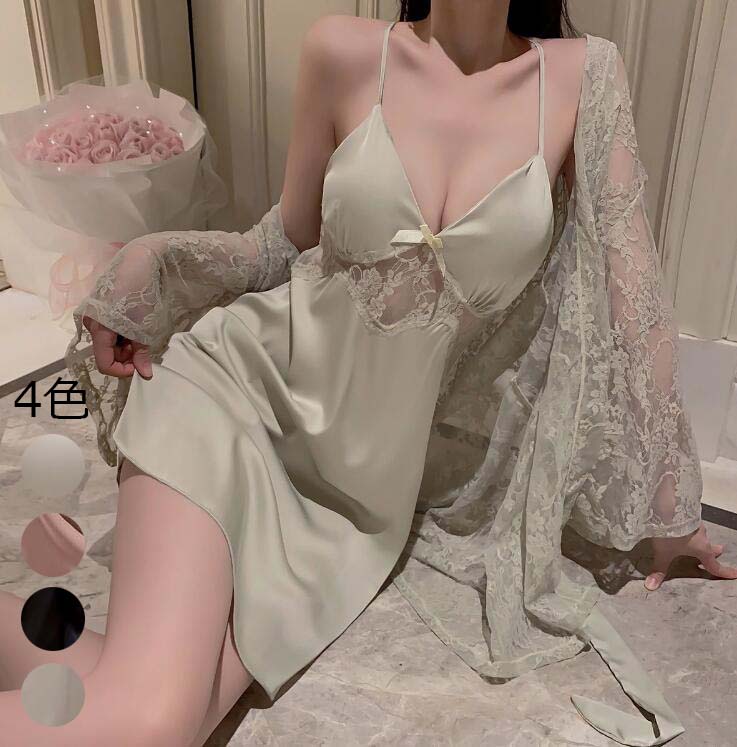 ルームウェア 送料無料 ナイトウェア 可愛い キャミソール 吊りワンピース 寝巻き パジャマワンピース ネグリジェ 姫 パジャマ ランジェリー お姫様風 快適パジャマ 女性ネグリジェ レース 模造シルク レディース 部屋着 サテン 体型カバー 寝間着 大きいサイズ 婦人 M L XL