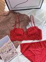 ブラセット セクシー 2点セット ショーツセット ブラジャー レースブラセット 超盛りブラ 送料無料 ランジェリー 谷間ブラ セットアップ 小胸 ブラ ショーツ 勝負下着 上下セット ブラ&ショーツ セット 薄手 bra set ワイヤーあり 学生 可愛い 少女 通気性 女性 デート 軽い(4)