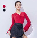 チャチャ 大人 ダンスウエア ダンス服 社交ダンス バレエ衣装 上着 レオタード 練習着 袖あり ジャズ 新体操 バレエダンス コンクール 競技 舞台 バレエ用...