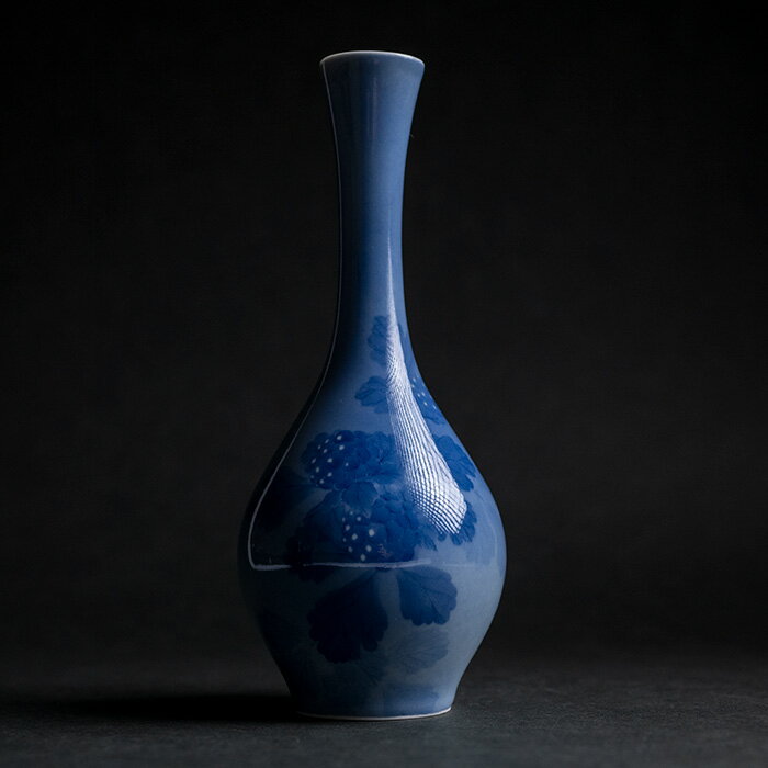 花器 | 染付花生「野苺」(AH-243) 作家「本多亜弥」