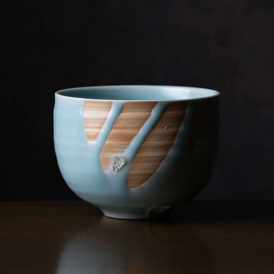 Rakuten - 共箱付 | 青白磁抹茶茶碗（IH-061）　　作家「市川博一」