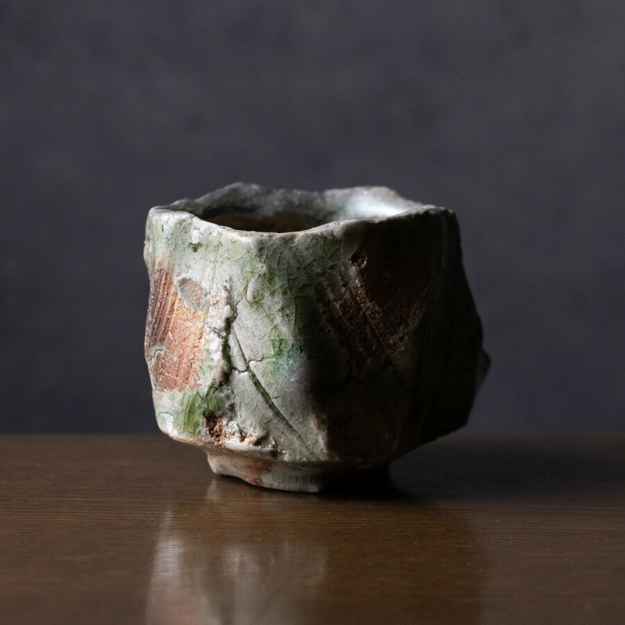 共箱付 | 伊賀鎬ぐい呑（MA-385) 　作家「新学」