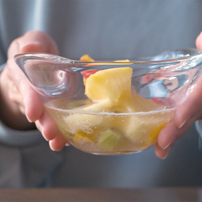 ガラス「遊」中ボウル（MH-140）　作家「原光弘」 2