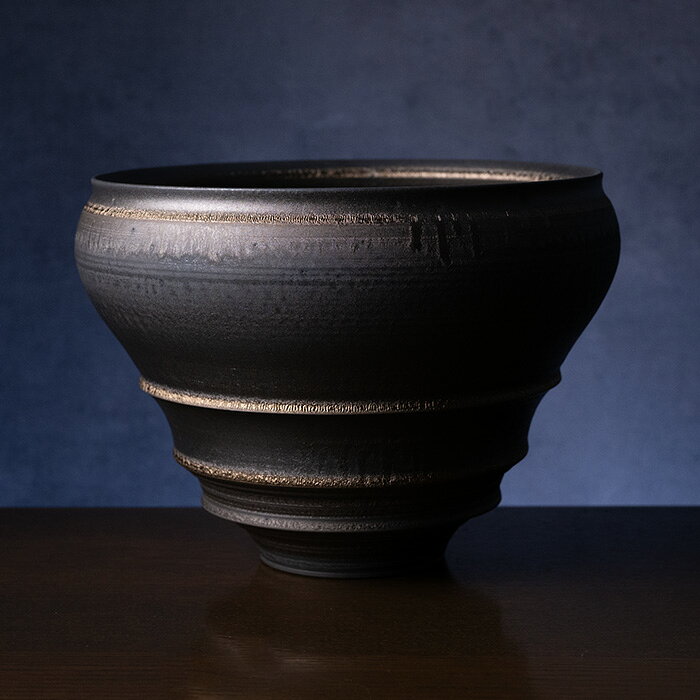 樂天商城 - インテリア | 黒鳴壺 (MOT-103)　作家「田中元将」