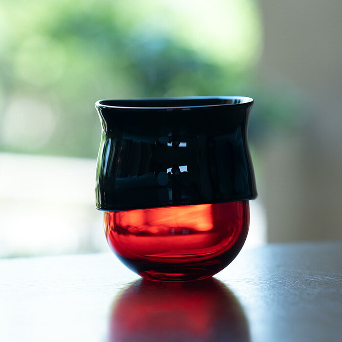 ガラス　DOMAKI “Red” カップ　作家「飯田将平」
