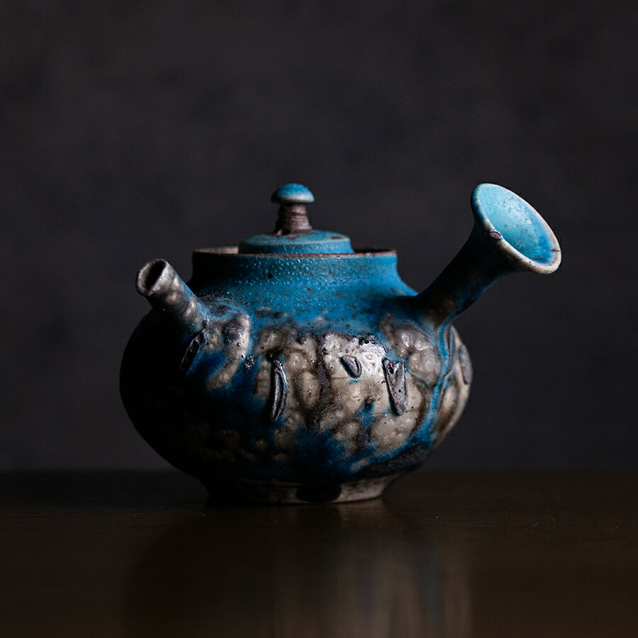 茶器 |【共箱付】青急須　(SOY-615)　作家「山田想」