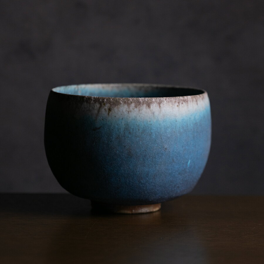 抹茶茶碗 |【共箱付】青茶碗　(SOY-626)　作家「山田想」