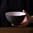 和食器　鼠志野黒鳥絵飯碗(SS-116)　作家「佐々木好正」