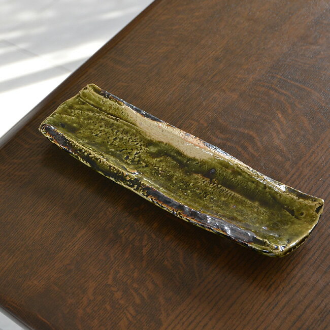 Rakuten - 和食器　大和織部長皿 作家「金本卓也」