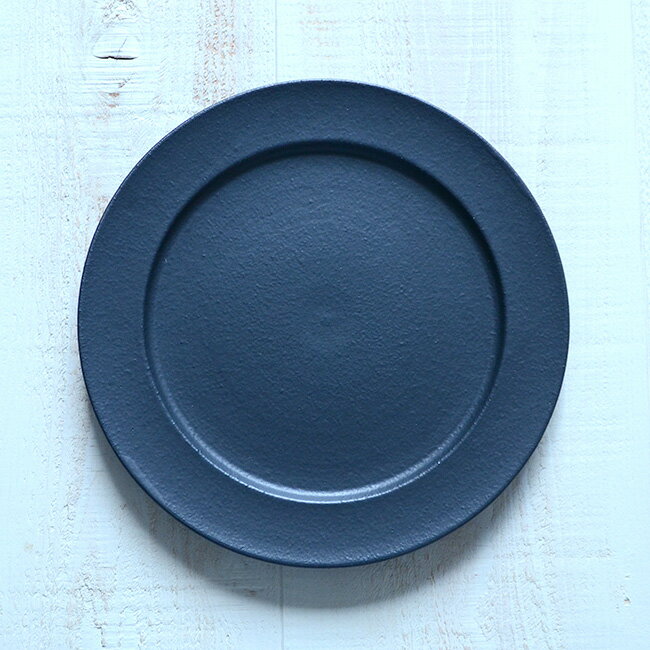 和食器　黒のプレデュードプレート　作家「森野知子」