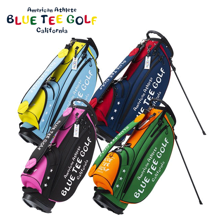 ブルーティーゴルフ BLUE TEE GOLF ストレッチ 2トーン スタンドバッグ 9型 スタンド式キャディバッグ BTG-CB018 【BLUE TEE GOLF】【CB018】【キャディバッグ】