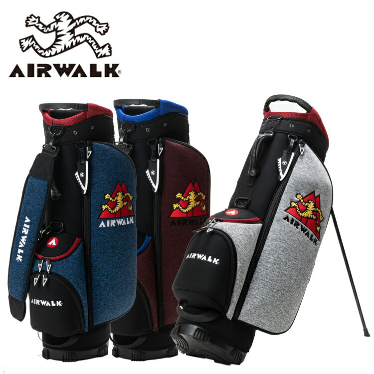 AIR WALK GOLF エアウォーク ゴルフ 9.0型 スタンド式キャディバッグ AWCB-02S【AIRWALK】【ゴルフ】【スタンド】【キャディーバッグ】