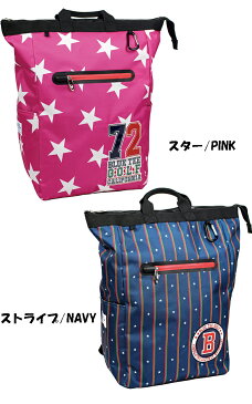 ブルーティーゴルフ ナイロン トート型 バッグパック BTG-TT001 BGT-TT002 スター STAR ストライプ STRIPE 【BLUE TEE GOLF】【TT001 TT002】【トート】