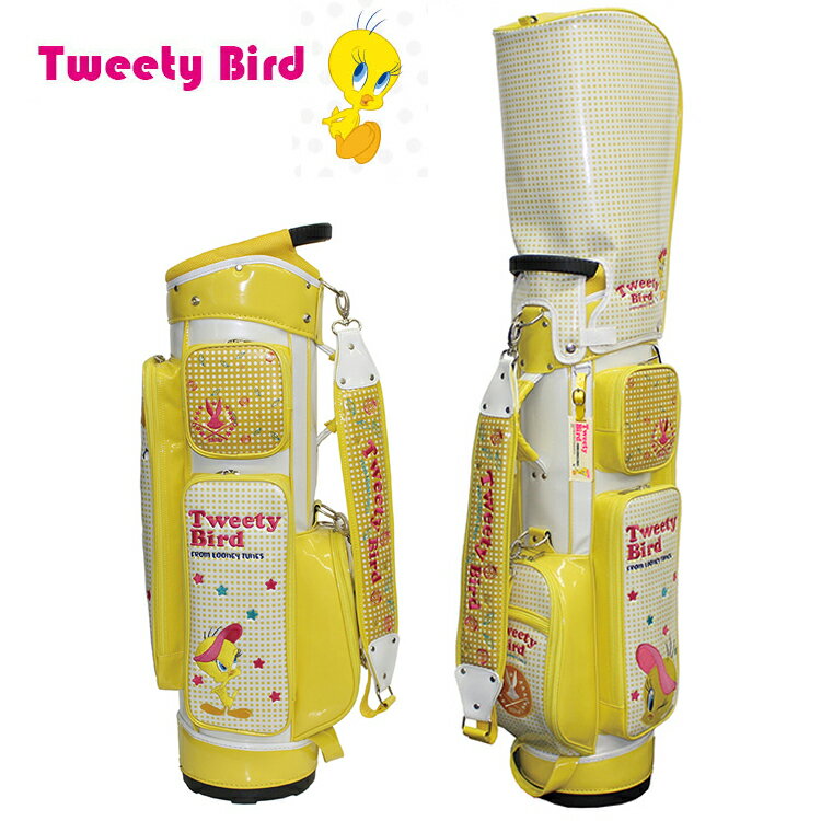 楽天遊遊スポーツ 楽天市場店ルーニーテューンズ Tweety Bird トゥイーティー バード 8.5型 ゴルフバッグ LTCM005 レディース キャディバッグ