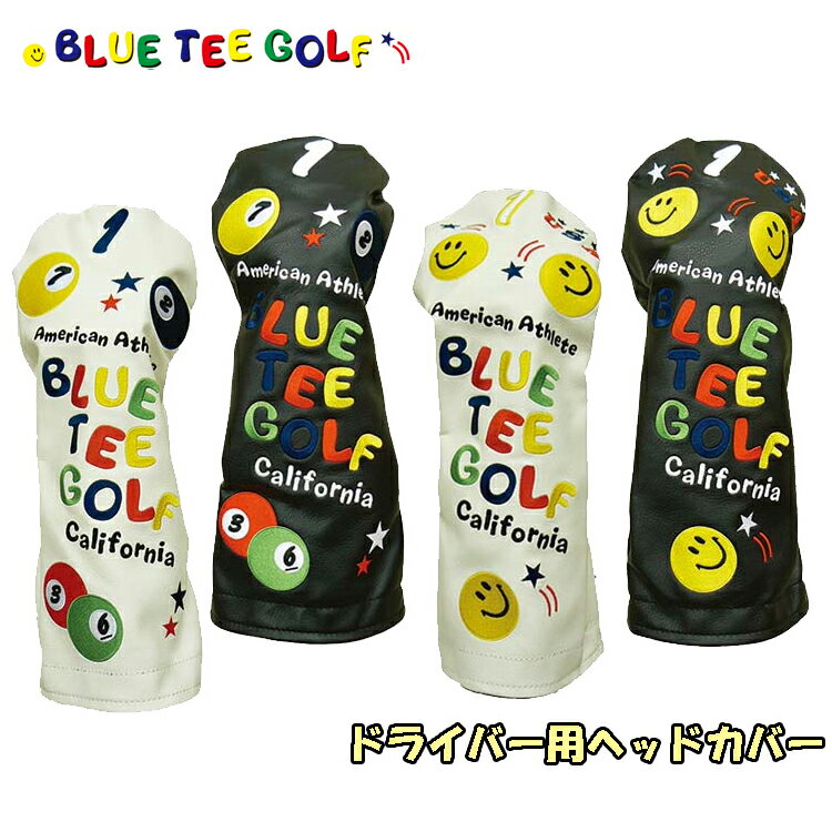 【即納】 ブルーティーゴルフ ドライバー用 ヘッドカバー スマイル ピンボール 【BLUE TEE GOLF】【SMILE PINBALL】