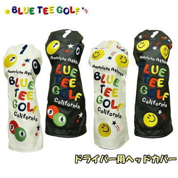 【即納】 ブルーティーゴルフ ドライバー用 ヘッドカバー スマイル & ピンボール 【BLUE TEE GOLF】【SMILE & PINBALL】