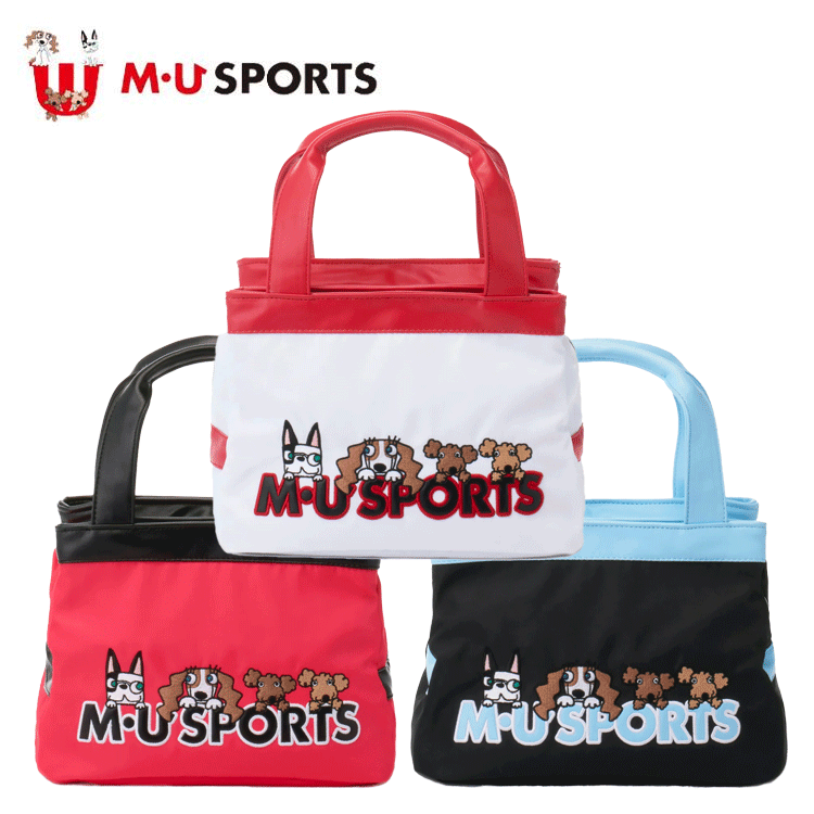 MU SPORTS MU スポーツ キャラクター ロゴモチーフ ポーチ ゴルフバッグ 703J2016 【バッグ】【ポーチ】【M U SPORTS】【MUスポーツ】【エムユー】