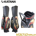 カタナ ゴルフ KATANA ボルティオ ニンジャ キャスター付き キャディバッグ VOLTIO NINJA CADDIE BAG BLACK/GOLD CB2024