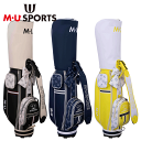 MU SPORTS MU スポーツ キャラクター 総柄パーツ使い キャディバッグ 8.5型 703J6106 【ゴルフバッグ 】【M・U SPORTS】【MUス...