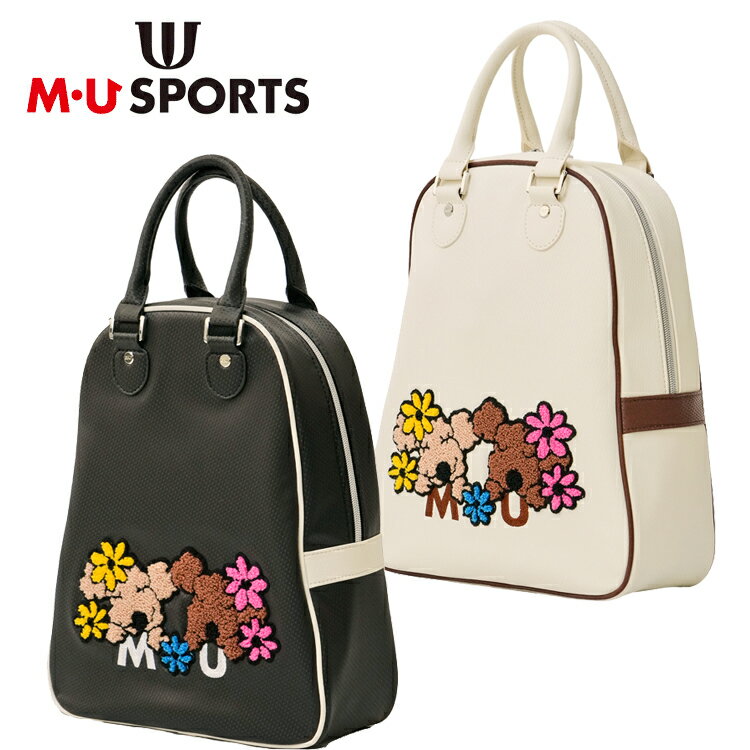 MU SPORTS　MU スポーツ MUキャラクター立体サガラ刺繍 シューズケース ゴルフバッグ シューズバッグ 7..