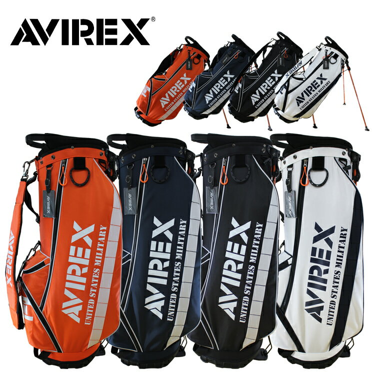 AVIREX GOLF アヴィレックスゴルフ 9型 スタンド式 キャディバッグ AVG3S-BA10【AVIREX】