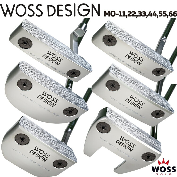 WOSS GOLF WOSS DESIGN パター 選べる 6種類のヘッド形状 軟鉄 削り出し ウォズ デザイン ブレード型 ..