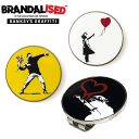 バンクシー ゴルフ マーカー ボールマーカー BABM-01 BANKSY マグネット式 【ラウンド】【ラウンド用品】【必須アイテム】【Balloon Girl】【Flower Bomber】