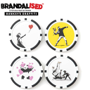 バンクシー ゴルフ マーカー ボールマーカー カジノチップマーカー BABM-02 BANKSY 【ラウンド】【ラウンド用品】【必須アイテム】【Balloon Girl】【Flower Bomber】