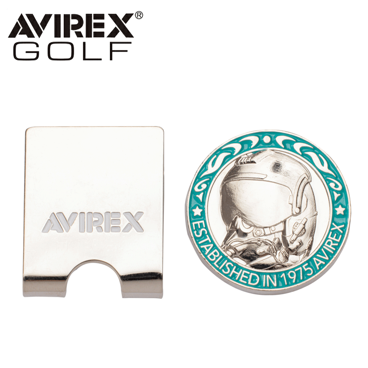 AVIREX GOLF コインマーカーAVG3S-AC2クリップマーカー 【アヴィレックス】【メダル】【ゴルフ】【マーカー】