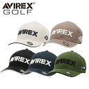 AVIREX GOLF アヴィレックスゴルフ メンズ ベーシックキャップ AVXBB1-36C 【CAP】【ベーシック】【帽子】【ラウンド用品】【ゴルフ用品】