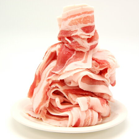 豚バラスライス（500g)【豚肉 ぶた肉 ブタ肉 バラ 精肉 豚肉 豚バラ 冷凍 冷凍食品 キムチ鍋 寄せ鍋 しゃぶしゃぶ カレー】