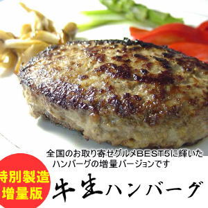 特別提供品肉汁じゅわ〜！笑顔溢れる牛100％！無添加牛生ハンバーグ（190g×8）