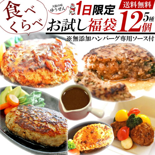 【毎月1日限定】5種のハンバーグを食べ比べ！お試しにもピッタリ！[次...