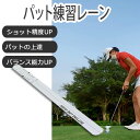 パット練習レーン パターレール ゴルフ用品 パッティング姿勢改善 ショット精度UP パター練習器具レールタイプ ゴルフパター練習