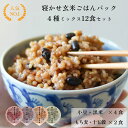 【クーポンご利用で5%OFF】【公式販売】結わえるの寝かせ玄米ごはんパック 4種ミックス12食セット 玄米 レトルトご飯 パック ミックスセット 寝かせ玄米 レトルト セット | ごはん 玄米ご飯 ごはんパック パックご飯 レンジ ご飯 玄米ごはん 黒米 一人暮らし 食べ比べ